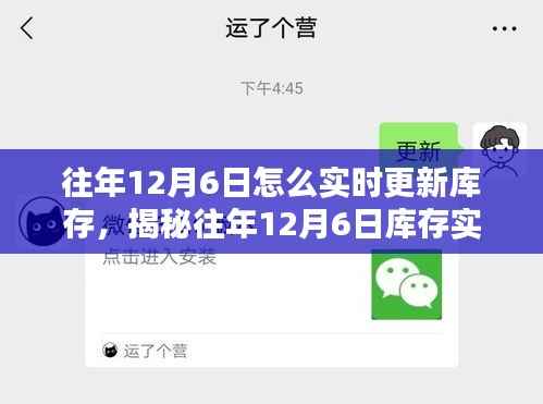 揭秘往年12月6日库存实时更新策略，策略、方法与挑战全解析。