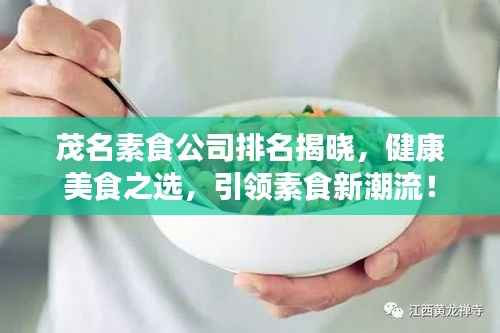 茂名素食公司排名揭晓，健康美食之选，引领素食新潮流！